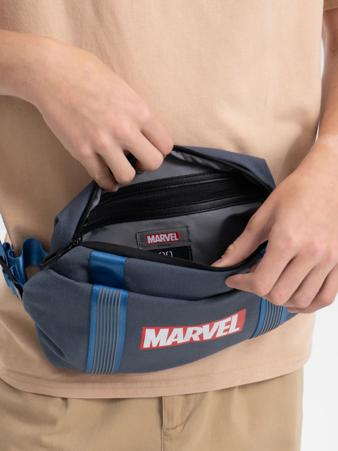 Бежевый сумка Xiaomi 90 Points Ninetygo Marvel Casual Crossbody Chest Bag