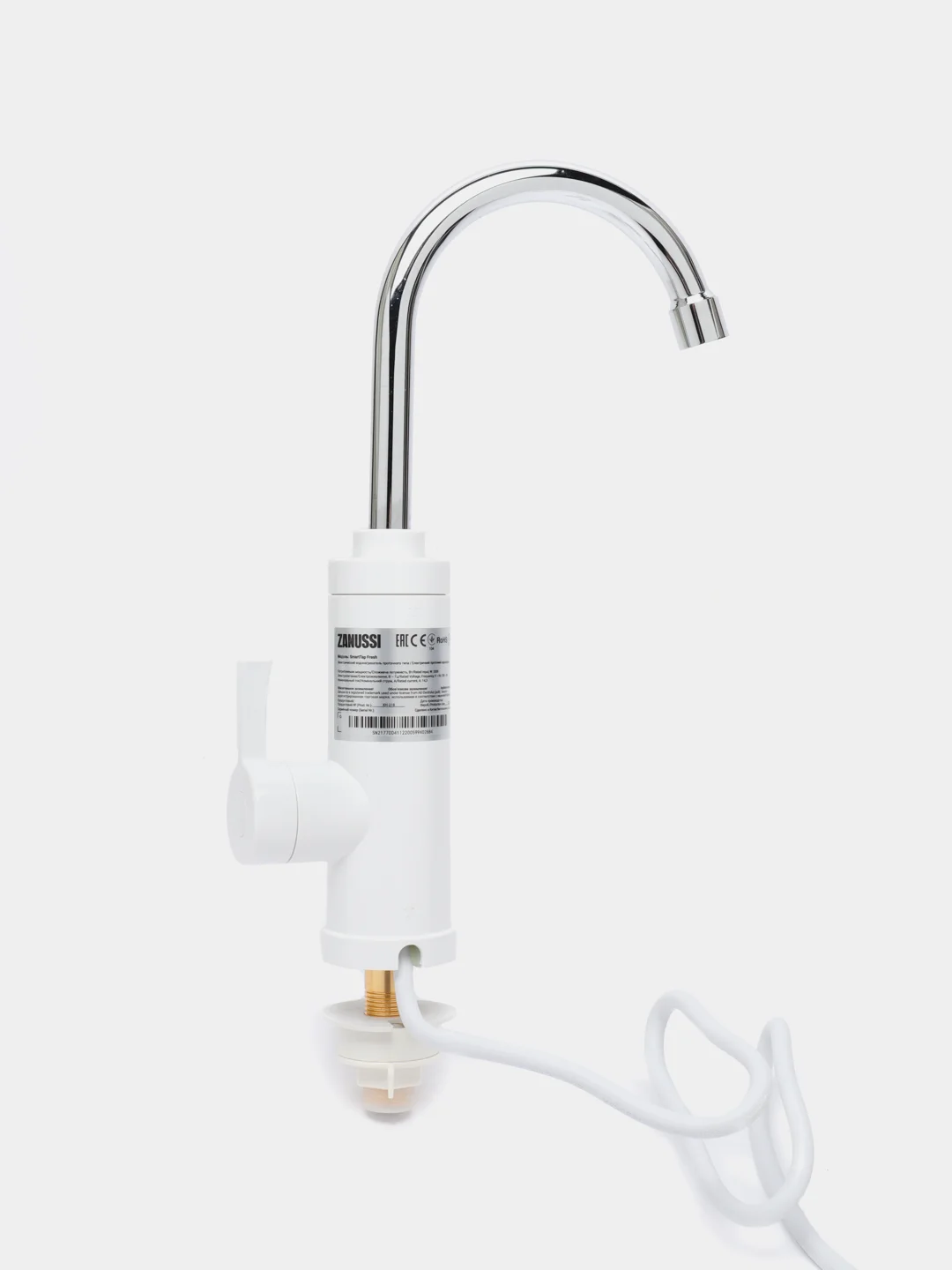 Водонагреватель проточный для кухни Zanussi SmartTap Fresh, 3.3 кВт, белый
