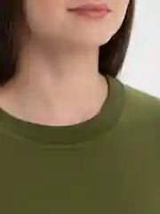 Оливковый футболка женская, оверсайз, удлиненная