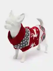 Вишнёвый свитер для собак и кошек вязаный толстовка, кофта