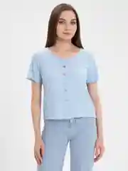 Голубой топик, футболка