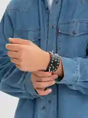 Браслет с шипами, унисекс