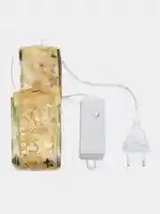 Золотой новогодняя светодиодная гирлянда на елку, украшение на елку