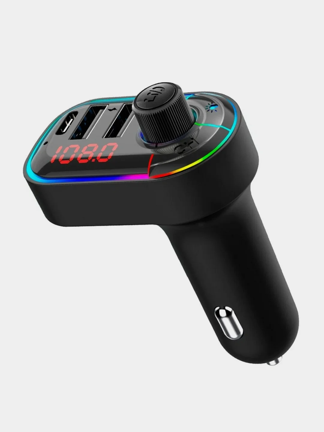 FM-трансмиттер ACV FMT-128B ЖК дисплей, USB, Bluetooth, RGB