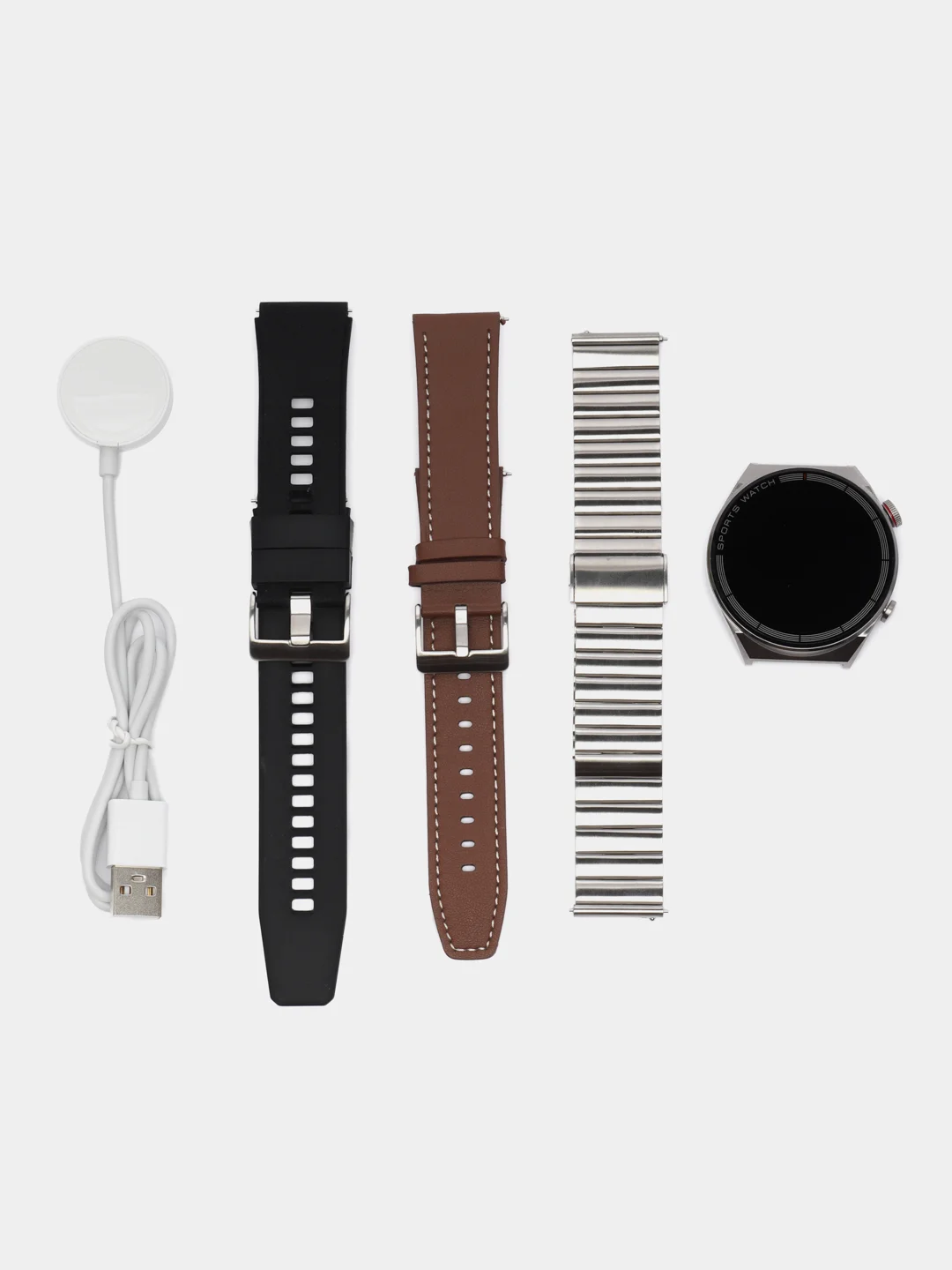 Серебряный умные смарт часы DT 3 Max Ultra Smart Watch Series 7, круглые, мужские