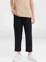 Черный мужские повседневные брюки