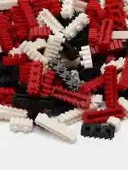 Красный детский 3D конструктор в виде кроссовка, блочный