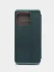 Тёмно-зелёный чехол-книжка на Honor X8A, с функцией подставки
