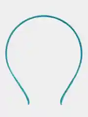 Тёмно-бирюзовый ободок для волос с атласной лентой 0,5 см