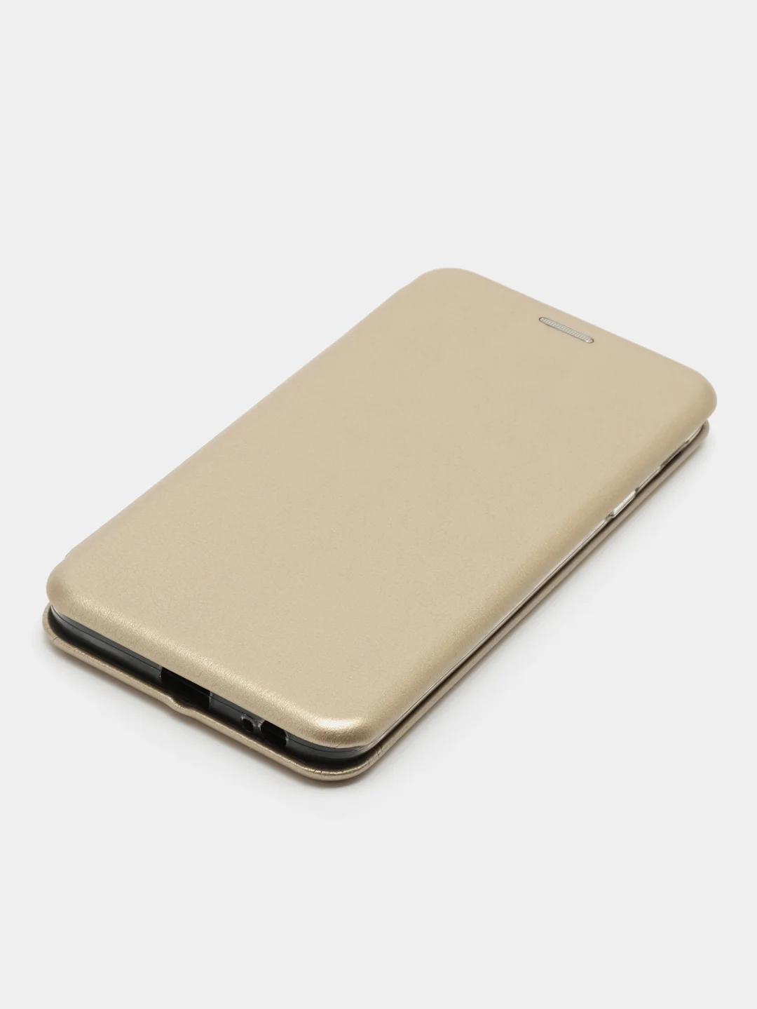 Золотой чехол-книжка для Samsung Galaxy J 4, Самсунг J 4, экокожа