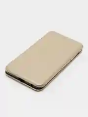 Золотой чехол-книжка для Samsung Galaxy J 4, Самсунг J 4, экокожа