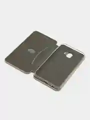 Золотой чехол-книжка для Samsung Galaxy J 4, Самсунг J 4, экокожа