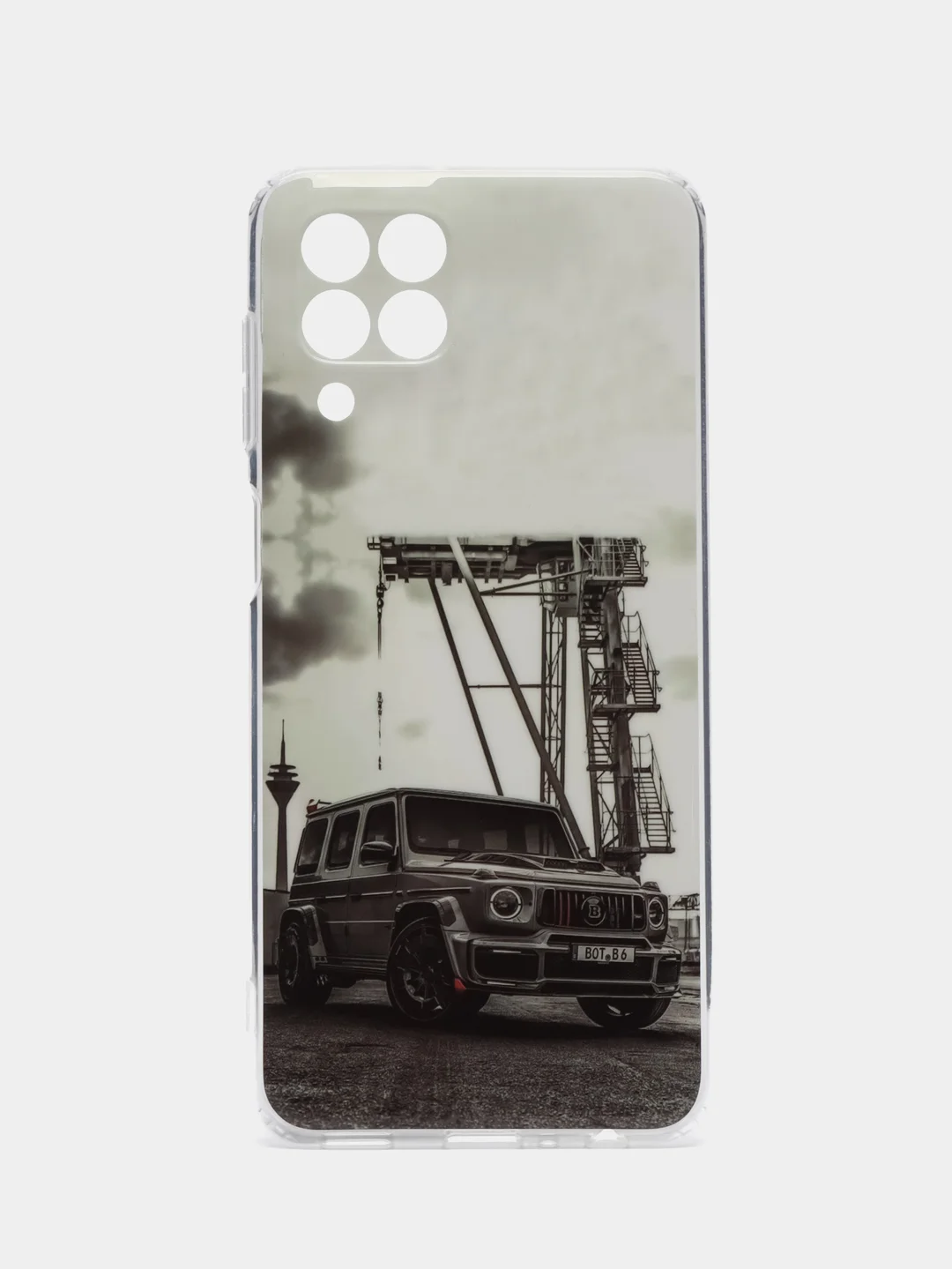 Угольный чехол Samsung Galaxy M33 с рисунком / принтом