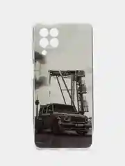 Угольный чехол Samsung Galaxy M33 с рисунком / принтом
