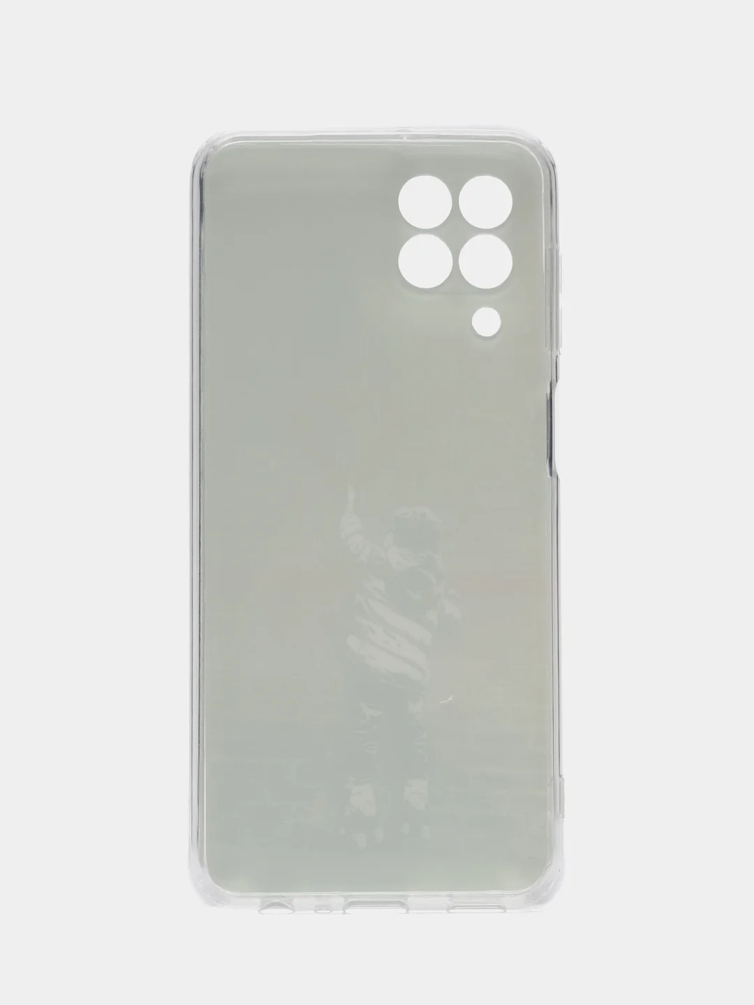 Фиолетовый чехол Samsung Galaxy M33 с рисунком / принтом