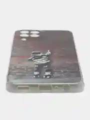 Фиолетовый чехол Samsung Galaxy M33 с рисунком / принтом