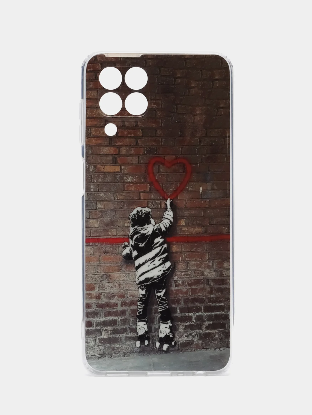 Фиолетовый чехол Samsung Galaxy M33 с рисунком / принтом