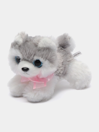 Мягкая игрушка собачка и кошка со звуком при нажатии на живот 16х15х9 см
