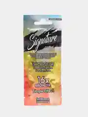 КРЕМ ДЛЯ СОЛЯРИЯ  С ЭФФЕКТОМ АВТОЗАГАРА "SIGNATURE" С БРОНЗАТОРАМИ И TINGLE-ЭФФЕКТОМ