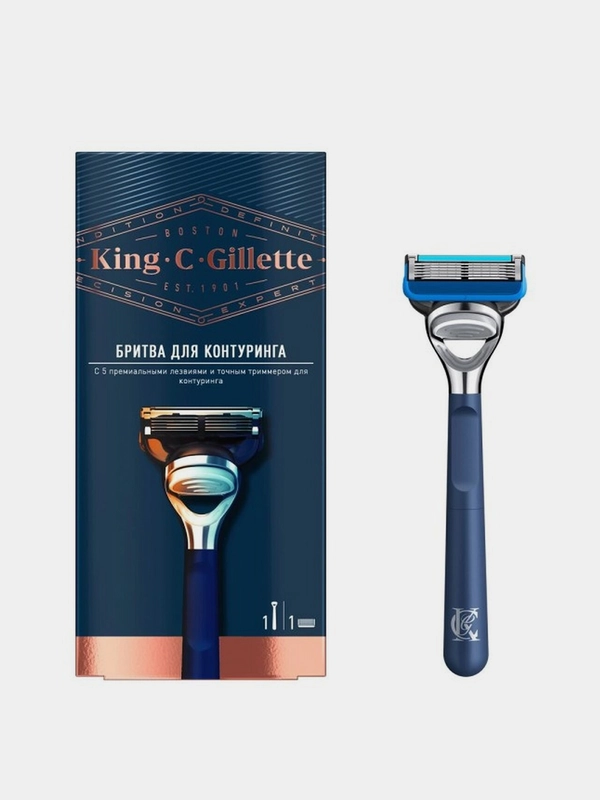 Бритвенный станок King C. Gillette, 1 кассета для контуринга