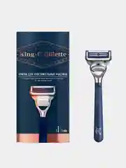 Станок KING C. Gillette с кассетой для чувствительных участков, 1 шт