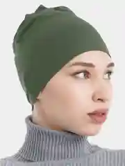 Оливковый бони, чепчик -шапочка под мусульманский платок