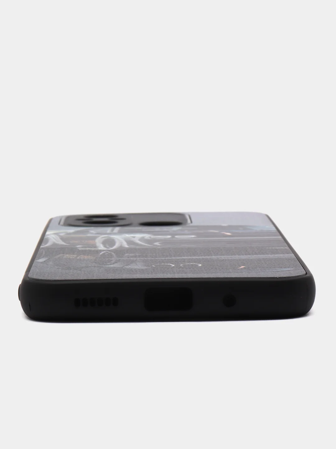 Серый чехол с рисунком на Xiaomi Redmi 12C (Сяоми Редми 12Ц)
