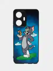 Синий чехол с рисунком на Realme C55 (Реалми С55)