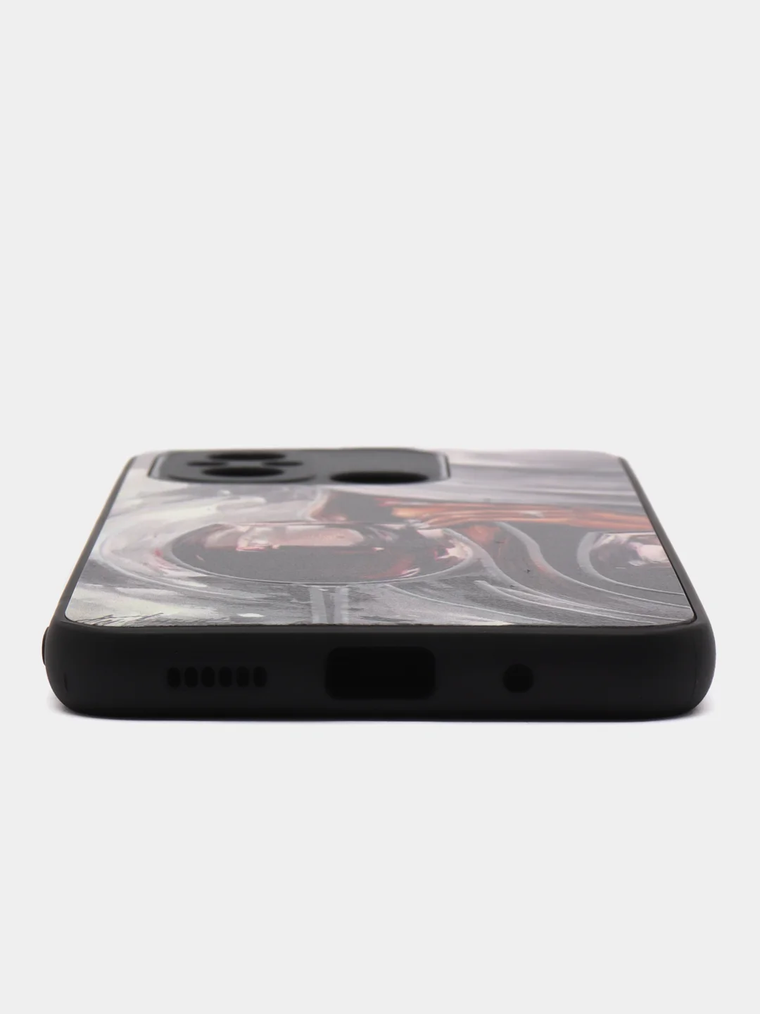 Бордовый чехол с рисунком на Xiaomi Redmi 12C (Сяоми Редми 12Ц)