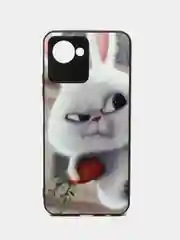 Белый чехол с рисунком на Realme C30 и Realme C30S (Реалми С30 и Реалми С30с)