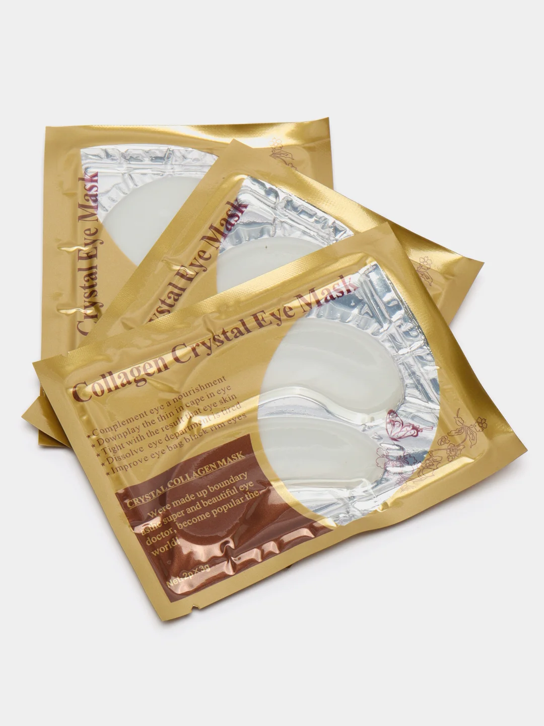 Молочный патчи коллагеновые для глаз Collagen Crystal Eye Mask