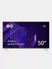 Телевизор LED 50" Яндекс с Алисой, 4K Ultra HD/Яндекс ТВ/Wi-Fi/Bluetooth