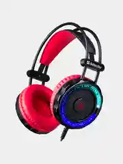 Черный игровой набор Defender Tor MHP-127: мышь, клавиатура, коврик, колонки, наушники