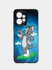 Синий чехол с рисунком на Xiaomi Redmi Note 12 4G (Сяоми Редми Нот 12 4G)