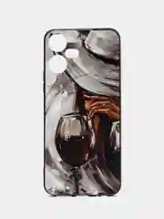 Бордовый чехол с рисунком на Tecno Pova Neo 3 (Текно Пова Нео 3)