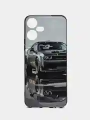 Серый чехол с рисунком на Tecno Pova Neo 3 (Текно Пова Нео 3)