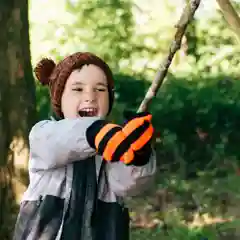 Оранжевый варежки детские Dexshell Children mittens водонепроницаемые