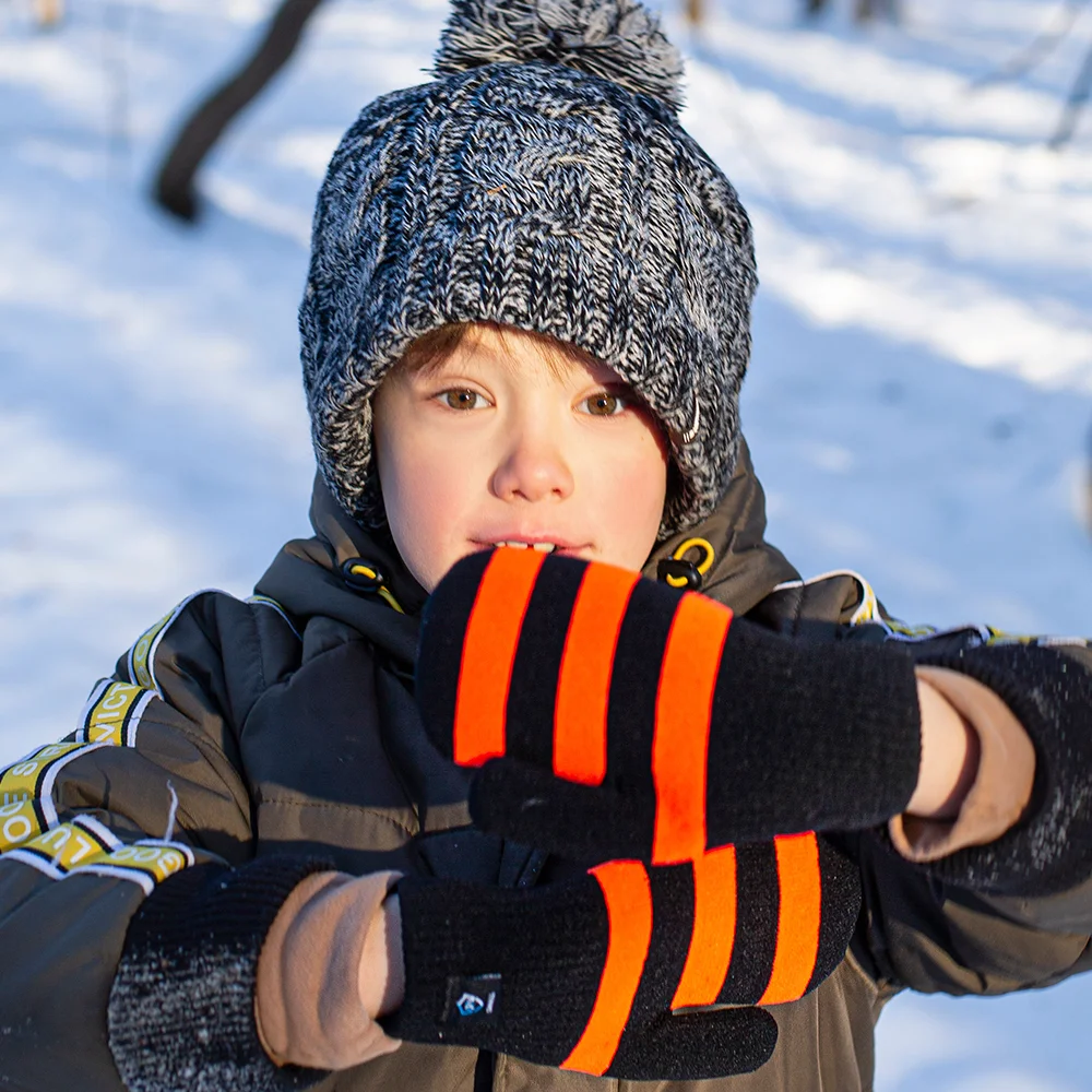 Оранжевый варежки детские Dexshell Children mittens водонепроницаемые