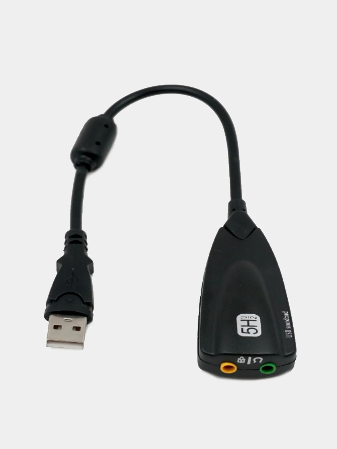 Внешняя USB звуковая карта 5Hv2 Audio USB, черный