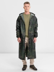 Дождевик-плащ "Камуфляж" XXXL, прорезиненный, полиэстер, 180 мкм