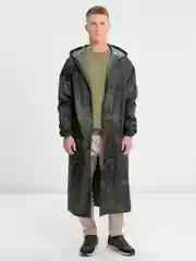 Дождевик-плащ "Камуфляж" XXXL, прорезиненный, полиэстер, 180 мкм