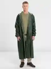Зеленый плащ нейлоновый, влагозащитный,куртка дождевик