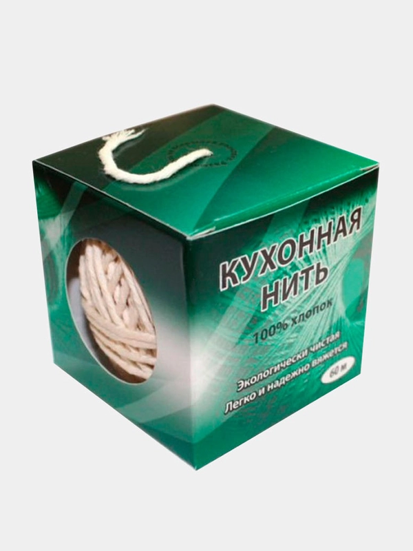 Нить кулинарная, хлопок, в коробке, 60 м