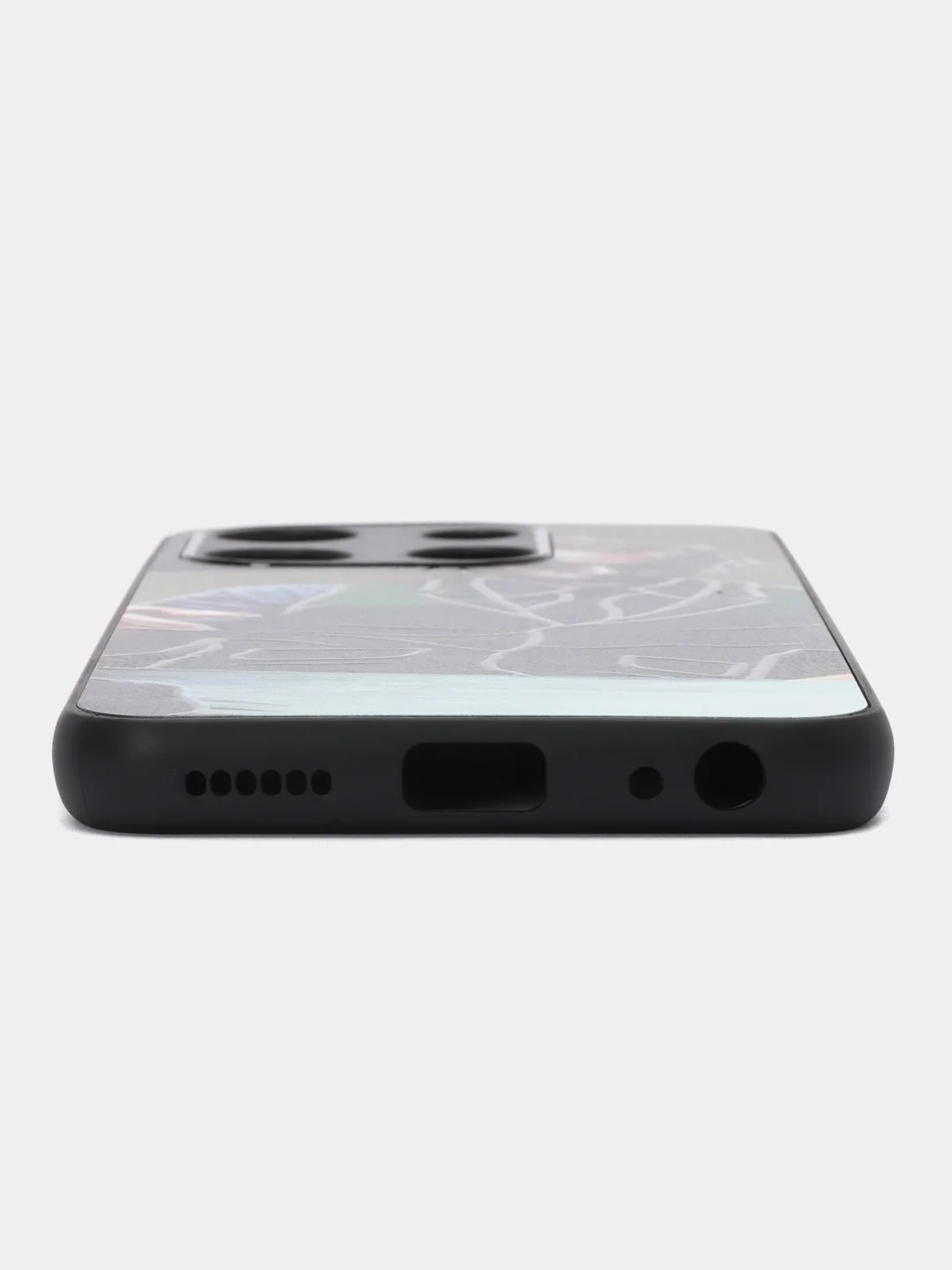 Зеленый чехол с рисунком на Tecno Spark Go 2023 и Tecno Pop 7 (Техно Го 2023 и Текно Поп 7)