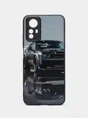 Серый чехол с рисунком на Xiaomi Redmi Note 12S (Редми Нот 12С)