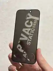 Защитное стекло "Антишпион" для iPhone 15, 15 Pro, 15 Plus, 15 Pro Max, Anti-Static