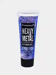 Фиолетовый глиттер гель для лица и тела FARRES "Heavy Metal" с блестками