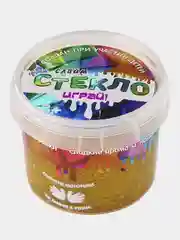 Золотой слайм Стекло с Блёстками Party Slime лизун