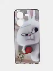 Белый чехол с рисунком на Tecno Pova 5 (Текно Пова 5)