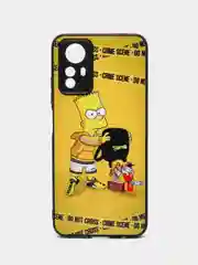 Желтый чехол с рисунком на Xiaomi Redmi Note 12S (Редми Нот 12С)